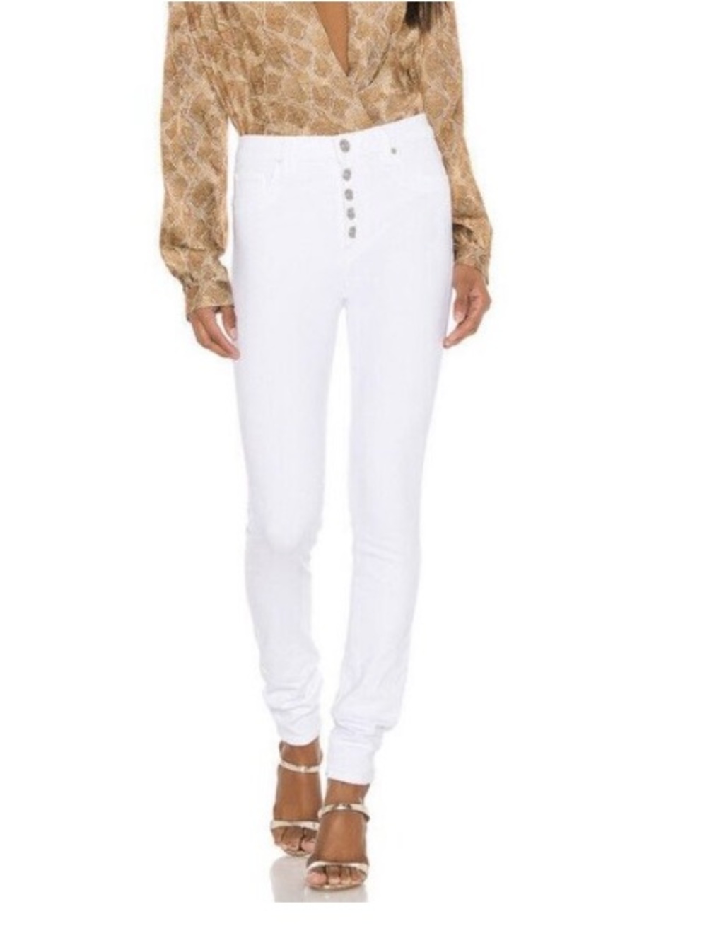 HUDSON Stylish White Skinny Jeans!